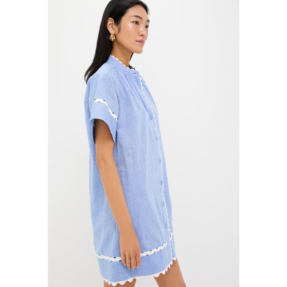 TUCKERNUCK Chambray Cornelia Dress Size XL NWT Retail $228 Tuckernuck - Picture 6 of 8
